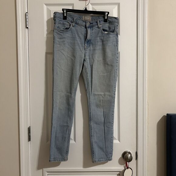 Everlane Skinny Jeans Womens 31 Regular Light Blue Denim Mid-Rise Pants - Flawed - Picture 1 of 12